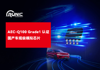 江蘇潤石三大品類5款型號通過車用IC可靠度 AEC-Q100  Grade 1認證